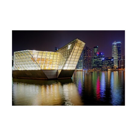 Trademark Fine Art Martin Fleckenstein 'Louis Vuitton Pavillon And Skyline' Canvas Art, 30x47 1X10262-C3047GG